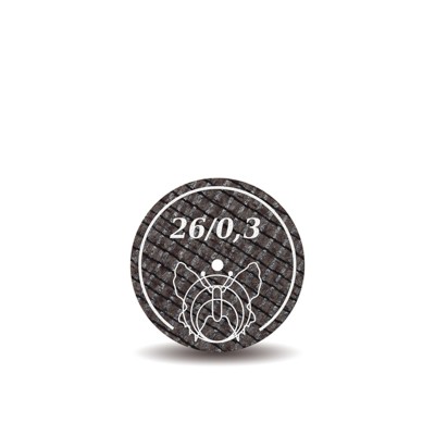 Blade for cutting Cr/Co alloys and noble alloys 20 pcs - Art. 26/0,3