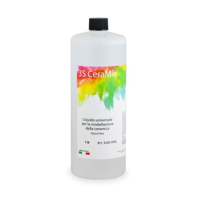 3S CeraMix liquid 1 lt - PLASTICIZING LIQUID FOR CERAMIC MODELING