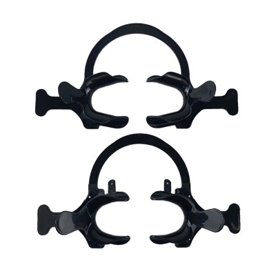 Set of 2 black mouth openers "C Shape" 2 pcs - MOUTH OPENER FOR PHOTOGRAPHY