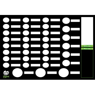 iPaint Universal Stain Plate - CERAMIC MIXING PLATE