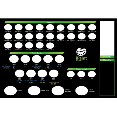 iPaint IVOCOLOR stain plate - CERAMIC MIXING PLATE