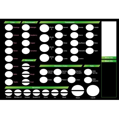 iPaint MIYO stain plate - CERAMIC MIXING PLATE