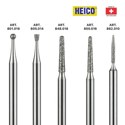 HP Diamond Cutters Introductory Kit for Micro Motor 5 pcs - CERAMIC CUTTERS