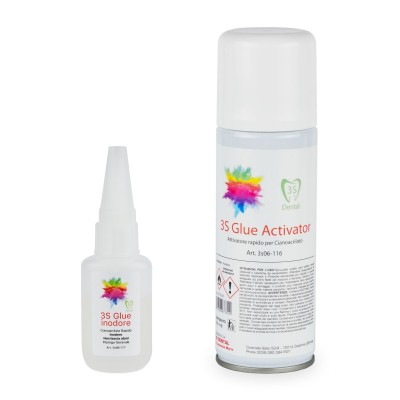 3S Glue Odorless + 3S Glue Activator - CYANOACRYLATE GLUE