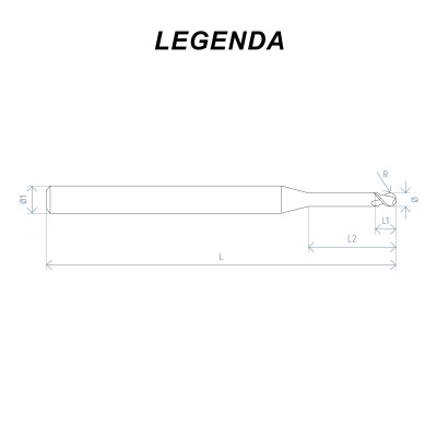 DENTAL MACHINE Cutter Ø1 Wax, Peek, Pmma CAD/CAM Rainbow - CAD/CAM MILLING CUTTERS MADE IN ITALY