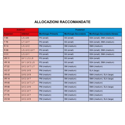 Gebdi Tribos 501 Upper Anterior - 3-layer pmma teeth