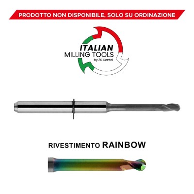 VHF Cutter Ø1 Zirconium CAD/CAM Rainbow - CAD/CAM MILLING CUTTERS MADE IN ITALY