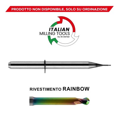 VHF Universal CAD/CAM Cutter Ø0,6 Rainbow - CAD/CAM MILLING CUTTERS MADE IN ITALY
