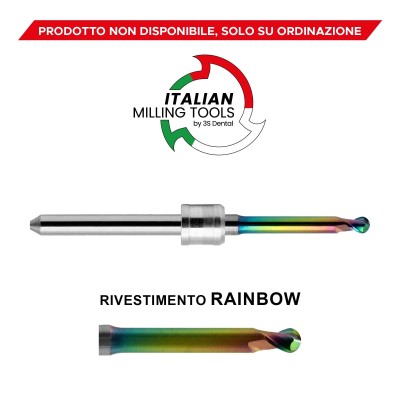 AMANN-GIRRBACH Cutter Ø1 Wax, Peek, PMMA CAD/CAM Rainbow - CAD/CAM CUTTERS MADE IN ITALY