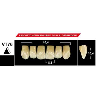 Gebdi Tribos 501 Upper Anterior - 3-layer pmma teeth