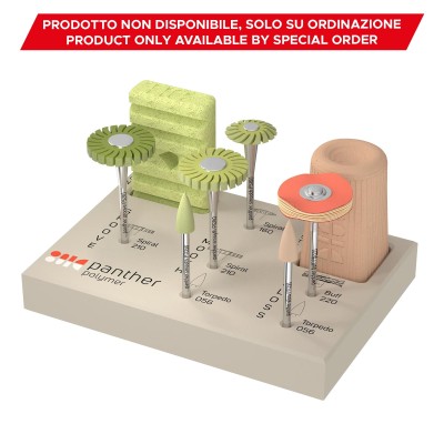 PANTHER Polymer Kit 8 pz - KIT PER RIFINITURA E LUCIDATURA RESINA