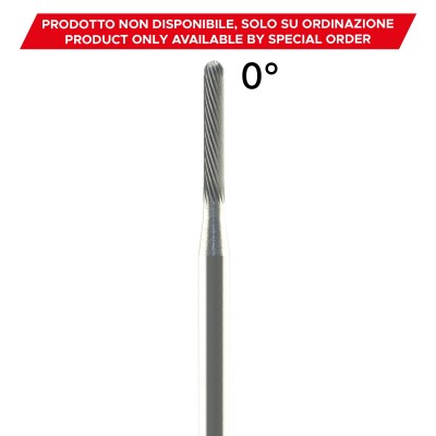 Tungsten carbide cutter for manual milling technology - STRAIGHT CUT FINE TEETH