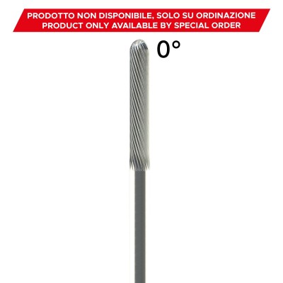 Tungsten carbide cutter for manual milling technology - STRAIGHT CUT FINE TEETH