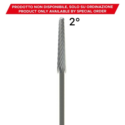 Tungsten carbide cutter for manual milling technology - STRAIGHT CUT FINE TEETH