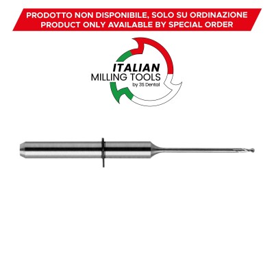 VHF Fresa Ø2 Cere e Plastiche (PMMA) CAD/CAM - FRESE CAD/CAM MADE IN ITALY