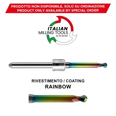 AMANN-GIRRBACH Cutter Ø2,5 Wax, Peek, PMMA CAD/CAM Rainbow - CAD/CAM MILLING CUTTERS MADE IN ITALY