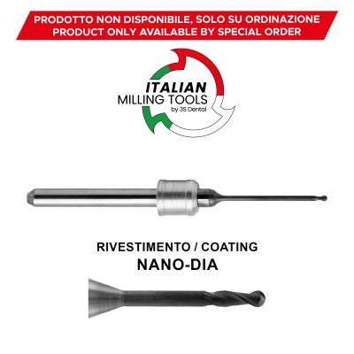 AMANN-GIRRBACH Fresa Ø1,0 Composito CAD/CAM Nano-Dia - FRESE CAD/CAM MADE IN ITALY