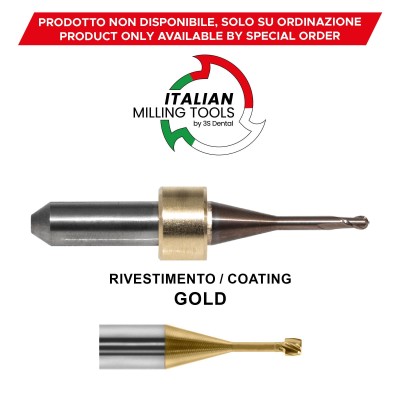 IMES ICORE Fresa Ø1,5/0,08 Metallo CAD/CAM Gold - FRESE CAD/CAM MADE IN ITALY