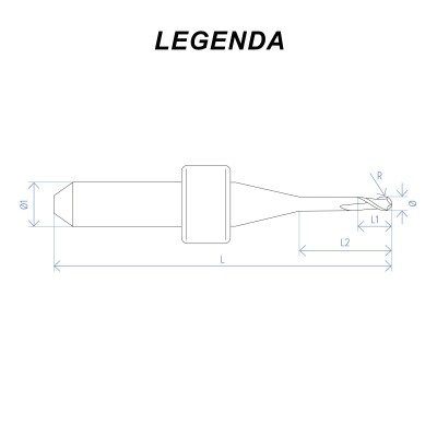 IMES ICORE Fresa Ø1,0 Metallo CAD/CAM Gold - FRESE CAD/CAM MADE IN ITALY