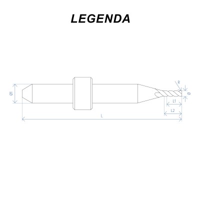 DYAMACH Fresa Ø2,0 PMMA, Cera CAD/CAM Rainbow - FRESE CAD/CAM MADE IN ITALY