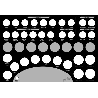 iPaint stain plate by Paolo Miceli for Ceram Art system - CERAMIC MIXING PLATE