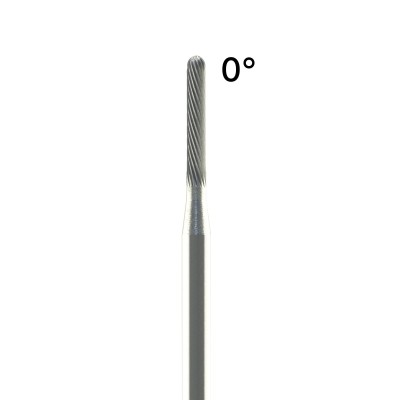 Tungsten carbide cutter for manual milling technology - STRAIGHT CUT FINE TEETH