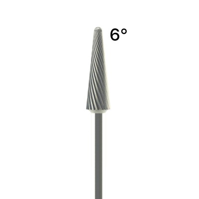 Tungsten carbide cutter for manual milling technology - STRAIGHT CUT FINE TEETH
