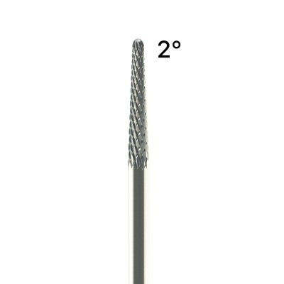 Fresa in carburo di tungsteno per la tecnica di fresaggio manuale - TAGLIO INCROCIATO DENTATURA STANDARD