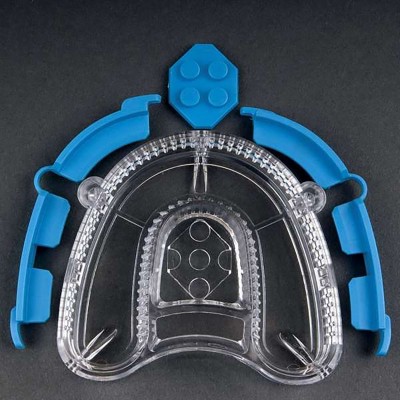 Bafix System - Transparent base with lego type articulator plaster attachment